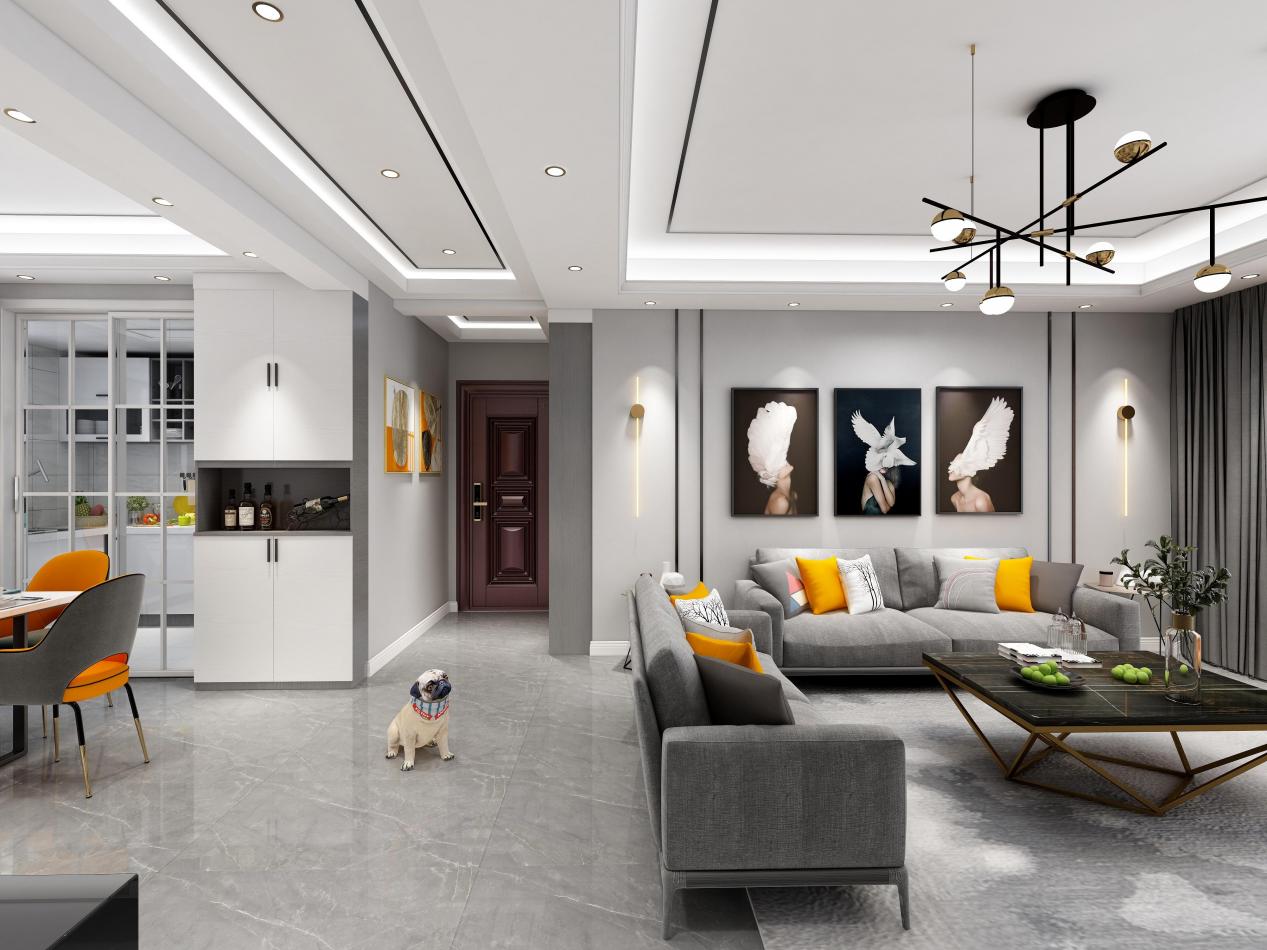 龍湖九里晴川-現(xiàn)代簡約-臥室設計效果圖