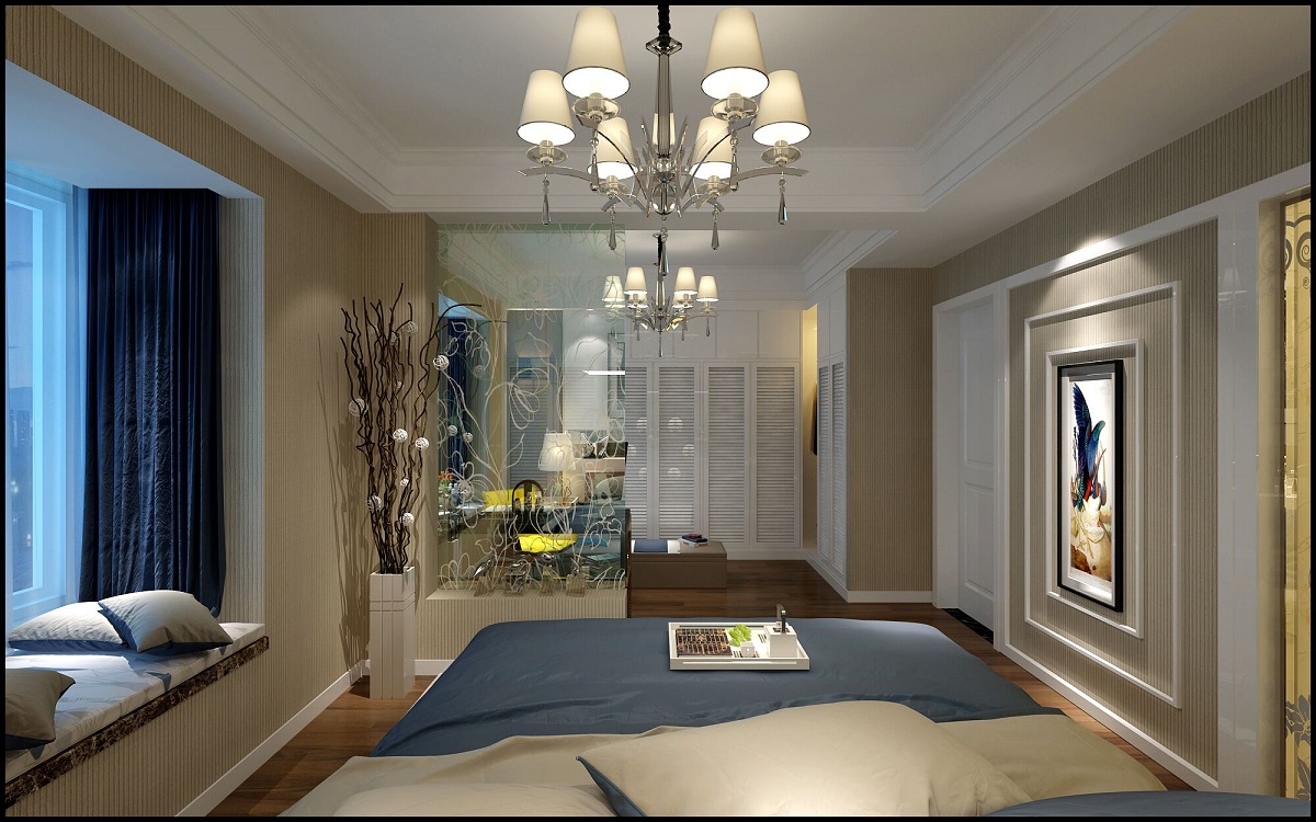 龍湖九里晴川-現(xiàn)代簡約-臥室設(shè)計(jì)效果圖